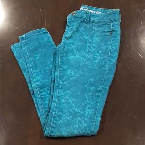 Turquoise Color Jegging Size 1